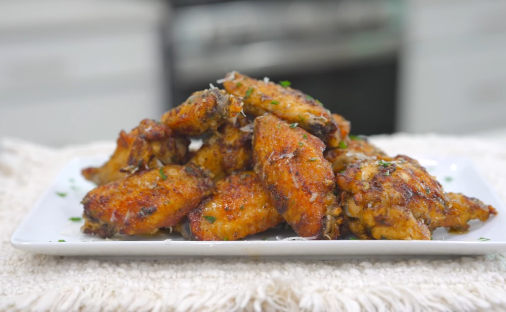 Air Fryer Garlic Parmesan Wings