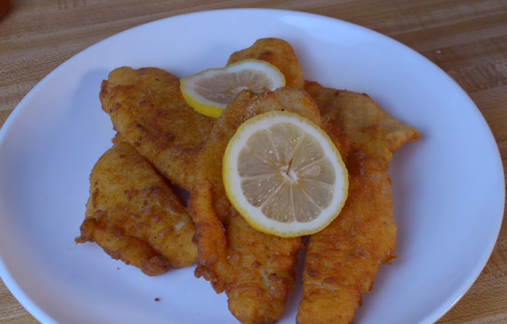 Fried Flounder Oreganata