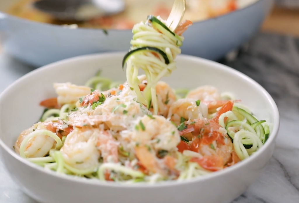 Shrimp Scampi with Zoodles