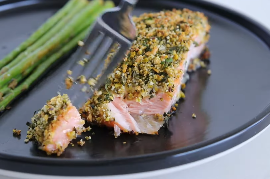 Lemon Pistachio Crusted Snapper