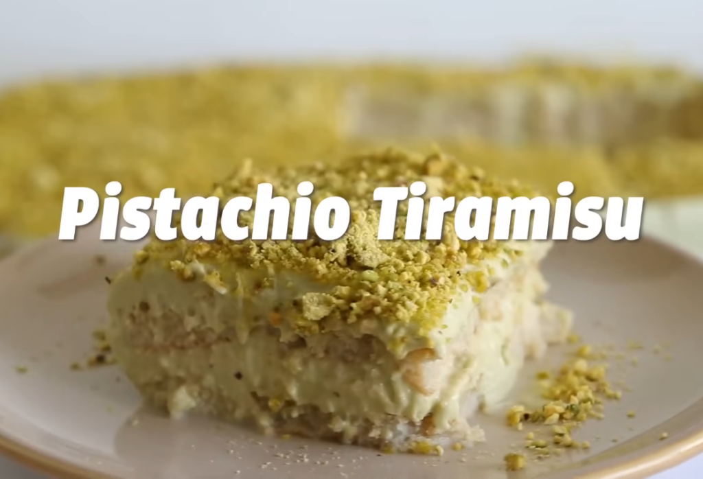 Pistachio Cream Tiramisu recipe