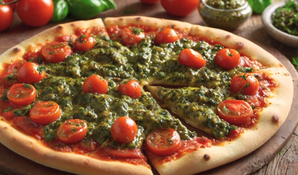 Chimichurri Tomato Pizza Recipe