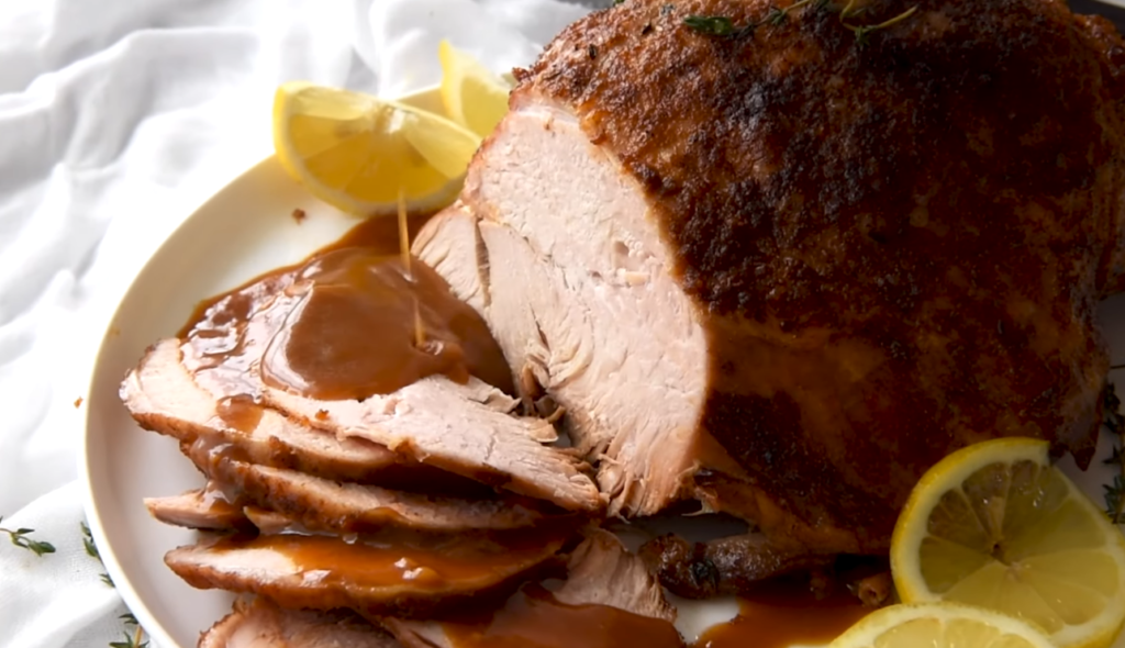 Wild turkey cooked in a crock pot